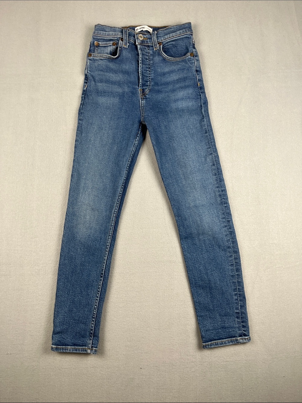 Re/Done Ultra High Rise Ankle Crop Jeans
Size: 26